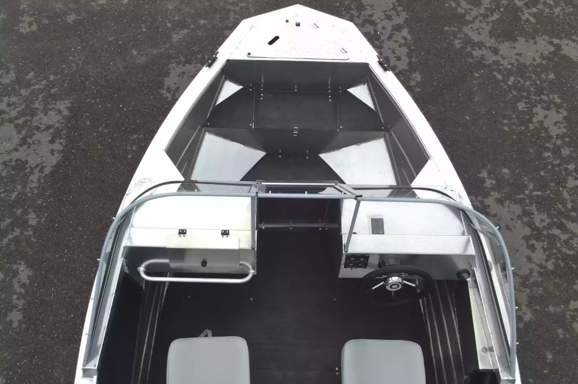 Алюминиевый катер Неман-450 DC NEW без покраски в Тюмени