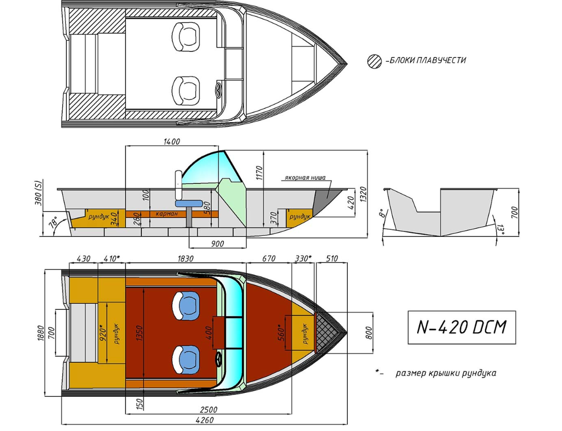 Алюминиевый катер Неман-420 DCM в Тюмени