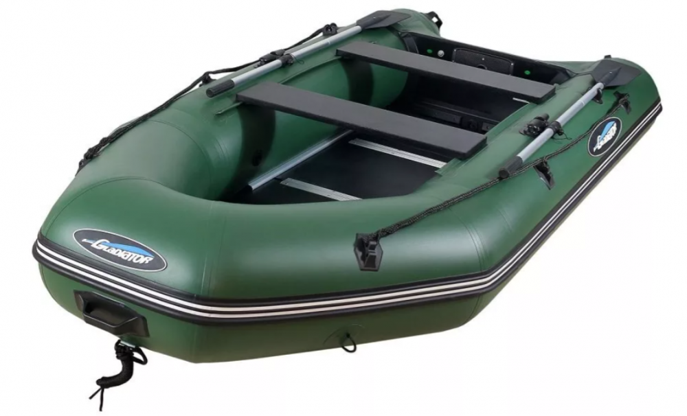 МОТОРНО-ГРЕБНАЯ ЛОДКА ПВХ GLADIATOR А 340 ТК С ФАНЕРНЫМ ПОЛОМ в Тюмени