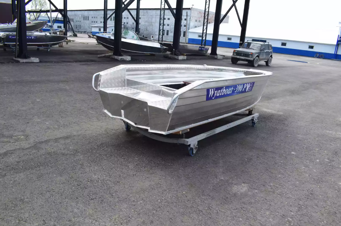 Алюминиевая лодка Wyatboat-390Р Увеличенный борт в Тюмени