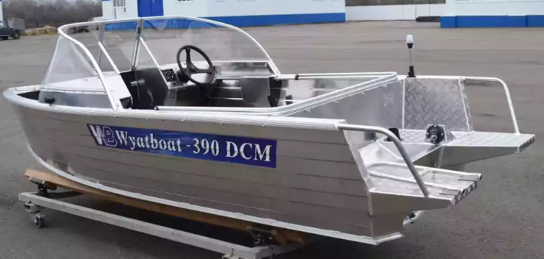 Алюминиевый катер Wyatboat-390 DCM Увеличенный борт в Тюмени