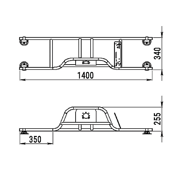 Стойка рулевая с бортовым креплением малая в Тюмени