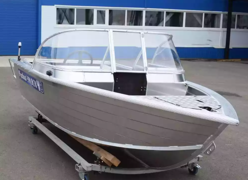 Алюминиевый катер Wyatboat-390 DCM Увеличенный борт в Тюмени