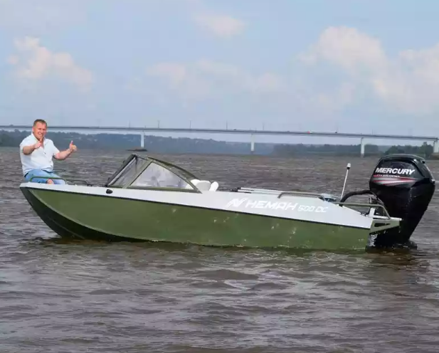 Алюминиевый катер Неман 500 DC водомёт в Тюмени