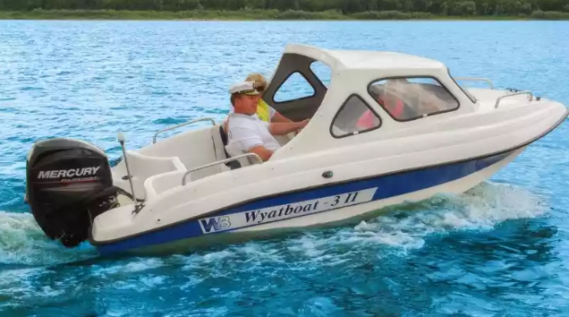Стеклопластиковый катер Wyatboat-3 П (полурубка) в Тюмени