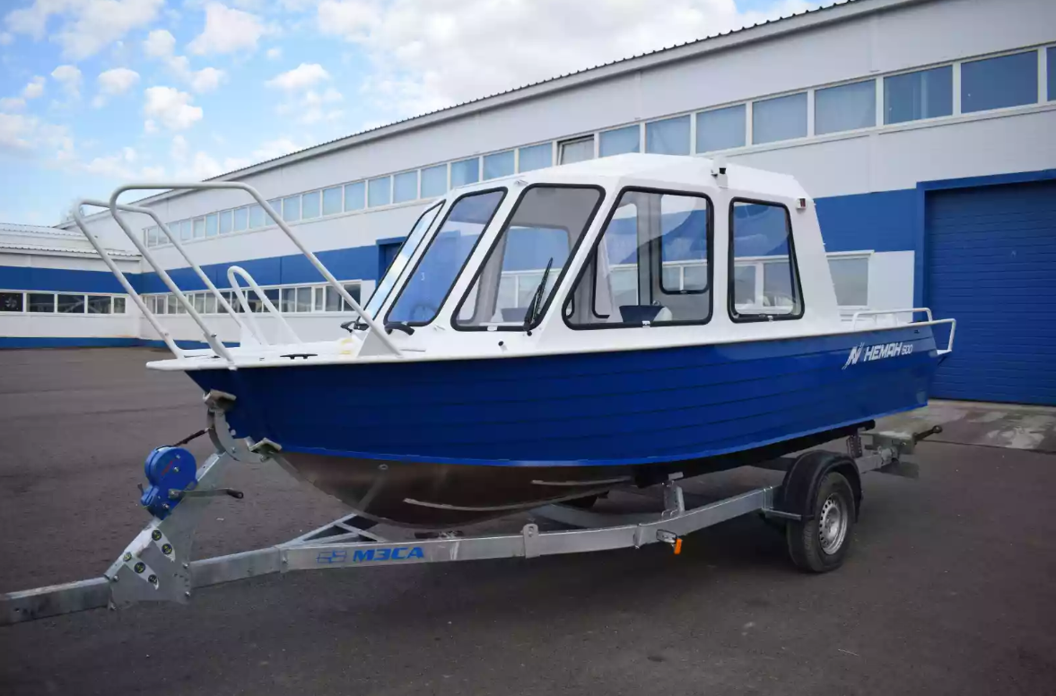 Алюминиевый катер Неман-500 (закрытая рубка) в Тюмени