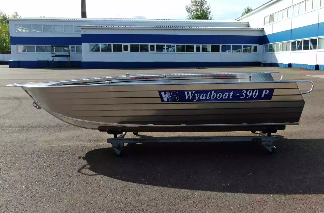 Алюминиевая лодка Wyatboat-390РМ увеличенный борт в Тюмени