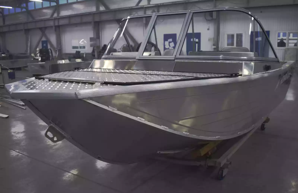 Алюминиевый катер Неман-450 DC NEW без покраски в Тюмени