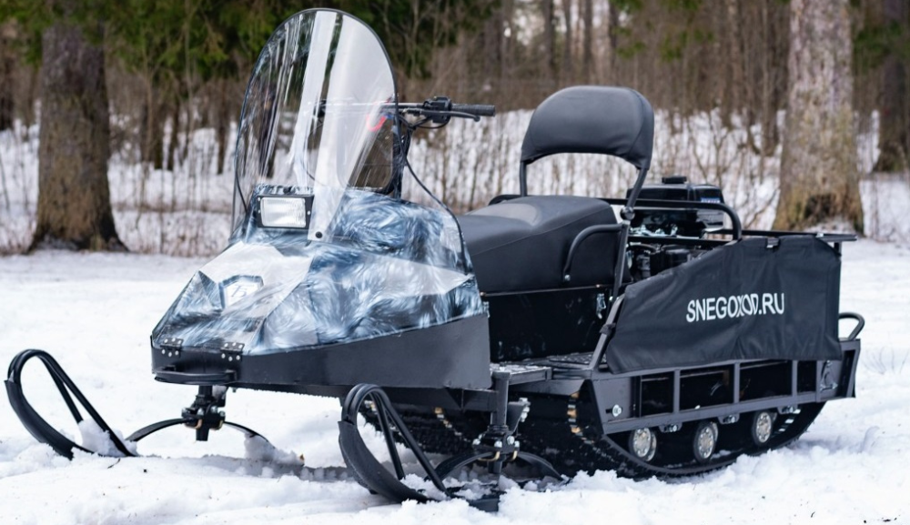 Миниснегоход Бурлак Егерь Экспедитор 15 л.с. , реверс, тормоз, капот белый в Тюмени