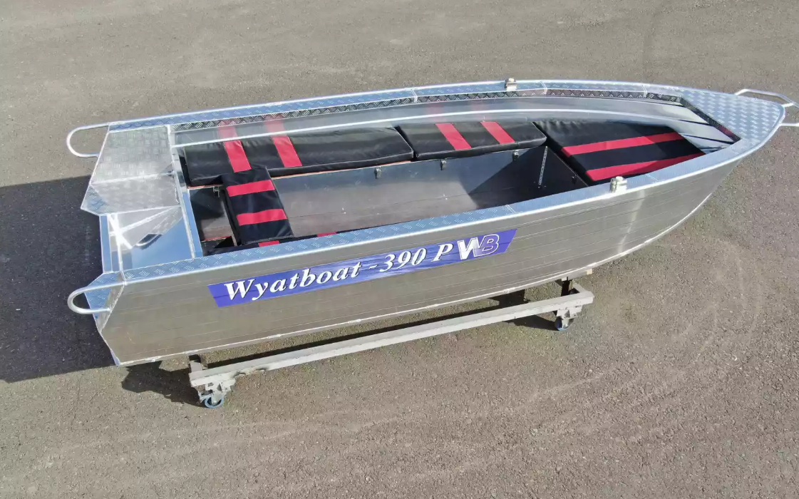 Алюминиевая лодка Wyatboat-390РМ увеличенный борт в Тюмени