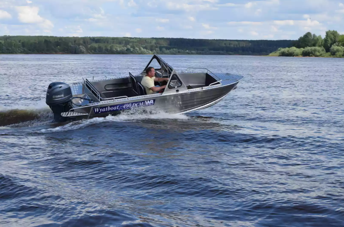Алюминиевый катер Wyatboat-490 DCM Pro в Тюмени