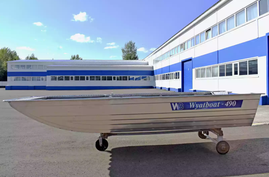 Алюминиевая лодка Wyatboat-490 Jonboat в Тюмени