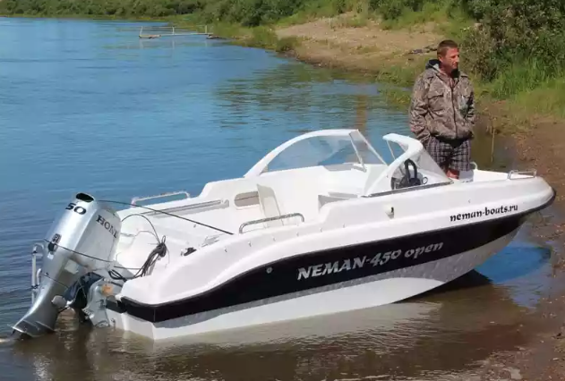 Стеклопластиковый катер Neman-450 Open в Тюмени