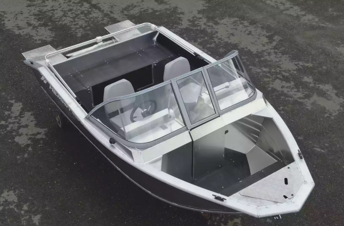 Алюминиевый катер Неман-450 DC NEW без покраски в Тюмени