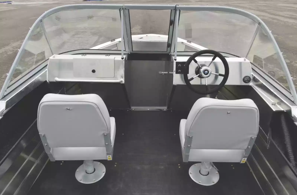 Алюминиевый катер Неман-450 DC NEW без покраски в Тюмени