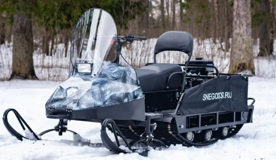 Миниснегоход Егерь Экспедитор 20 л.с. , реверс, тормоз, капот белый в Тюмени