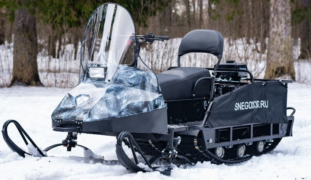 Миниснегоход Бурлак Егерь Экспедитор 15 л.с. , реверс, тормоз, капот белый в Тюмени