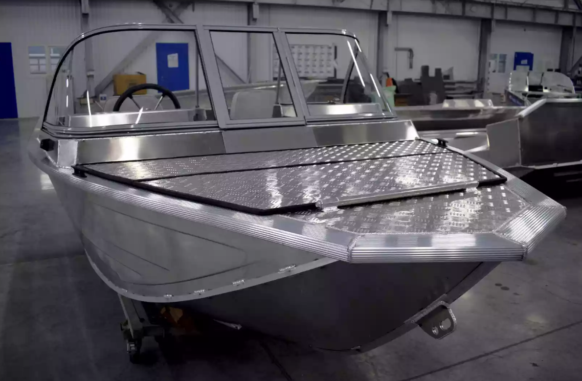 Алюминиевый катер Неман-450 DC NEW без покраски в Тюмени