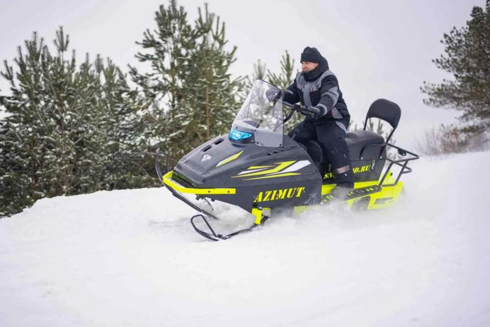 Миниснегоход Бурлак Азимут 24 л.с. , эл.запуск, реверс, тормоз гидравл, капот черный в Тюмени