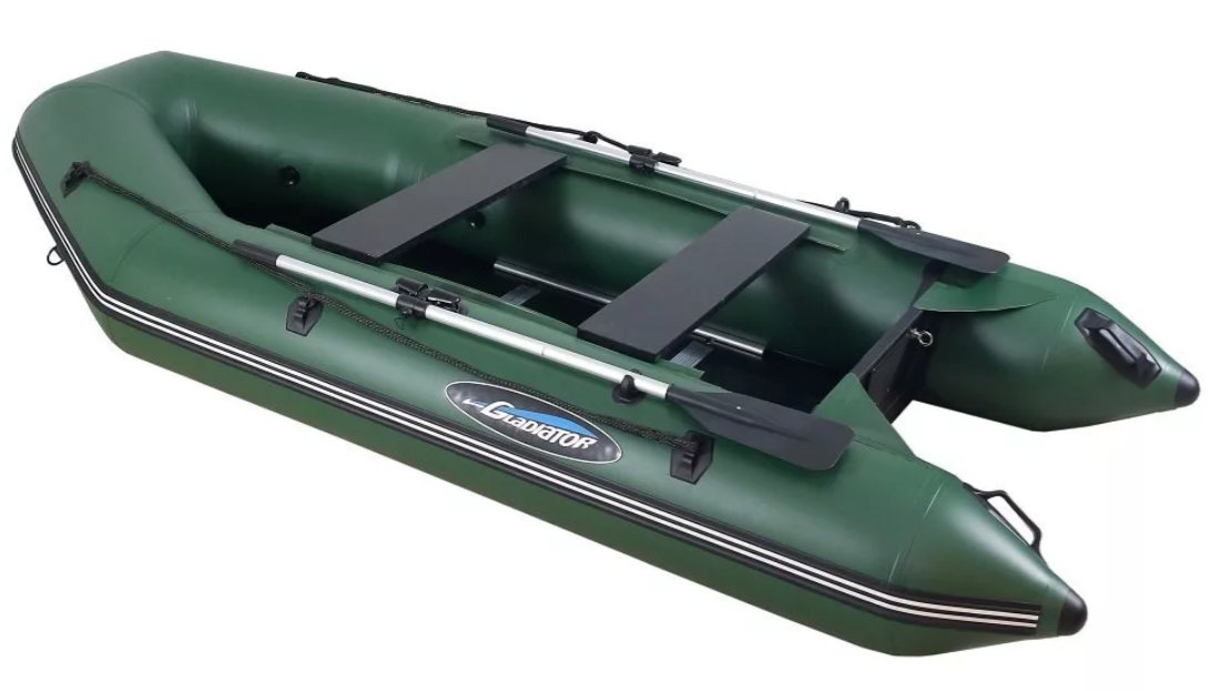 МОТОРНО-ГРЕБНАЯ ЛОДКА ПВХ GLADIATOR А 340 ТК С ФАНЕРНЫМ ПОЛОМ в Тюмени