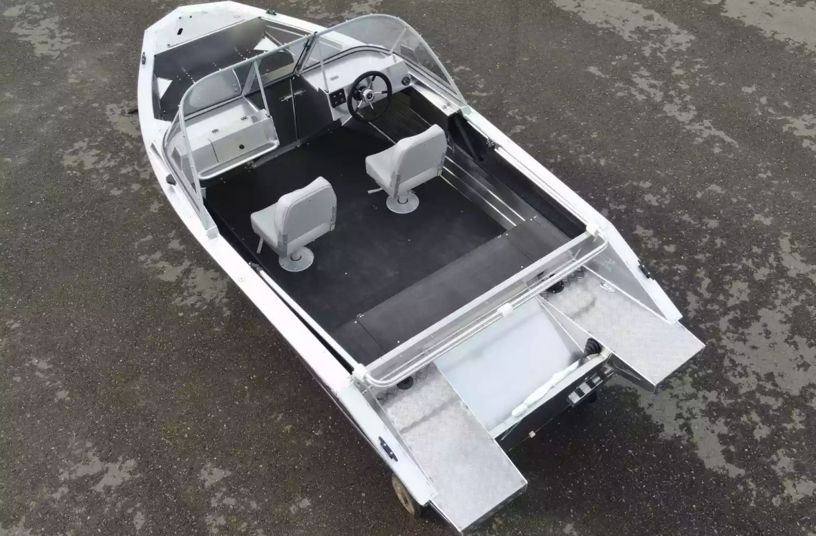 Алюминиевый катер Неман-450 DC NEW без покраски в Тюмени