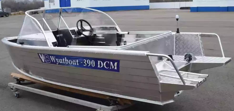 Алюминиевая лодка Wyatboat-390 DCM Увеличенный борт в Тюмени