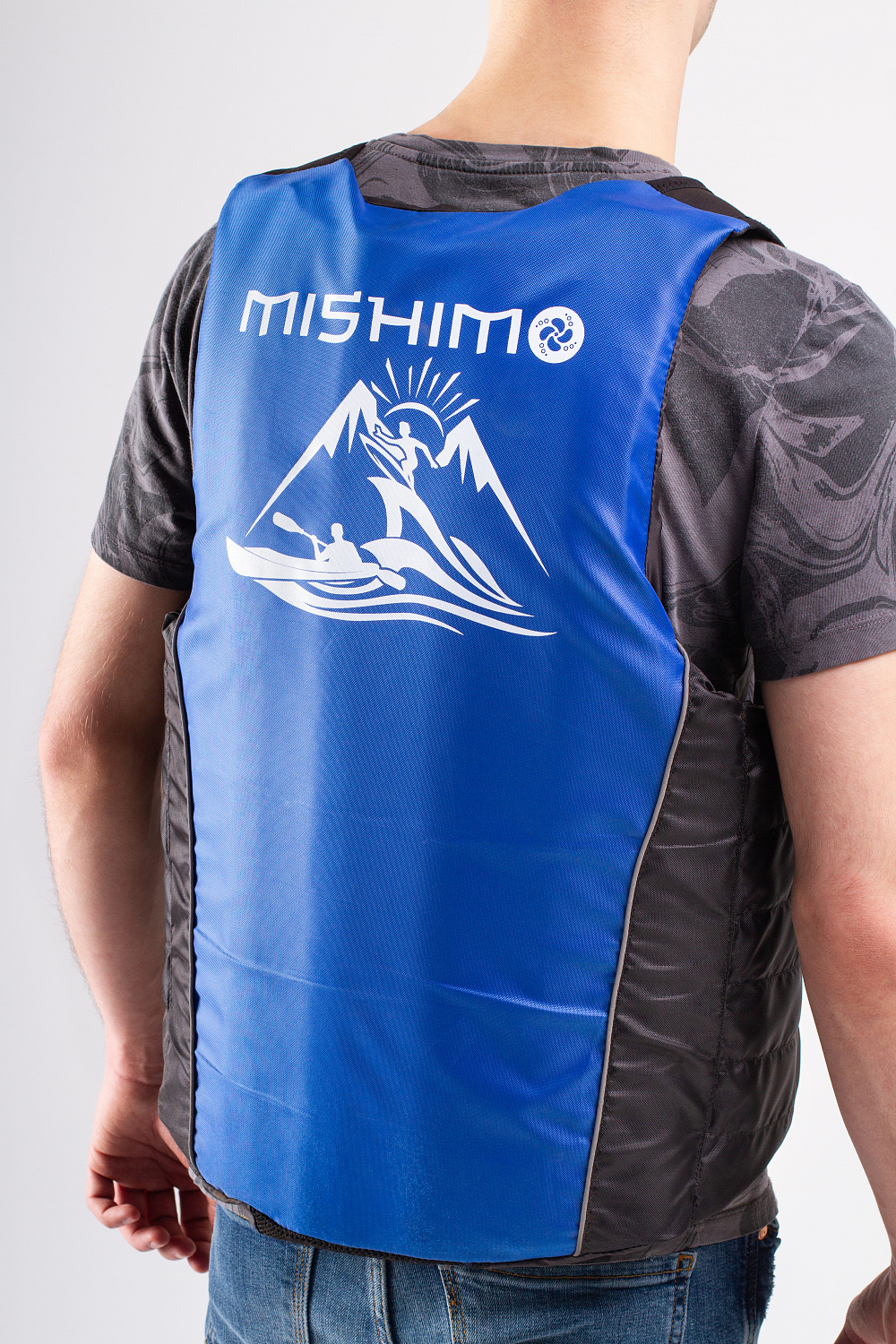 Жилет спасательный MISHIMO PRO Премиум качества Черно-синий в Тюмени